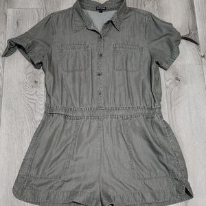 Express olive green romper